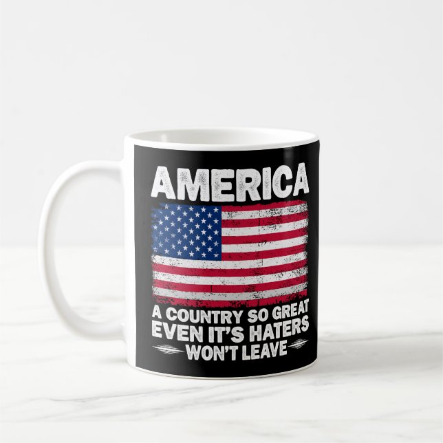 Mug Amérique Un Pays Si Grand Drapeau Américain Père R (Gauche)
