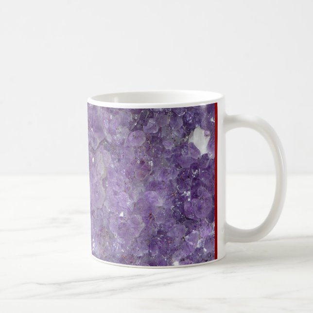 Mug Améthyste Geode - pierre gemme en cristal violette (Droite)