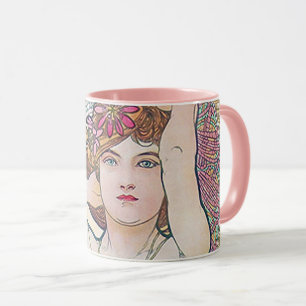 Mug Améthyste (Quatre Bijoux), Alphonse Mucha