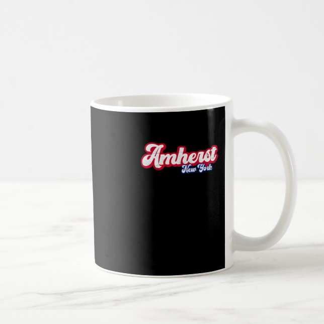 Mug Amherst New York Ny Retro Script 716 Western New Y (Droite)