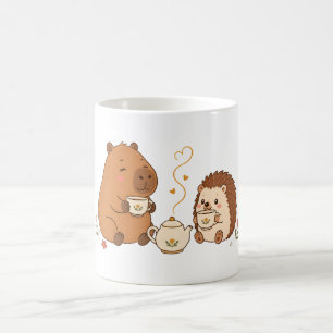Mug Ami Chou Capybara et Hérisson à Thé