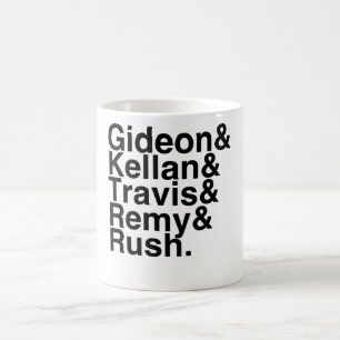 Mug Ami Gideon, Kellan, Travis, Remy, précipitation d