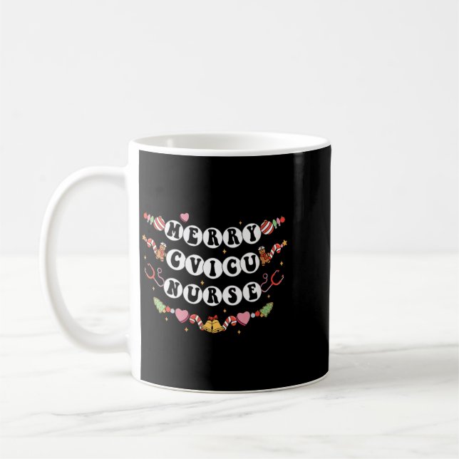 Mug Amicale d'infirmière cardiaque joyeuse pour femmes (Gauche)