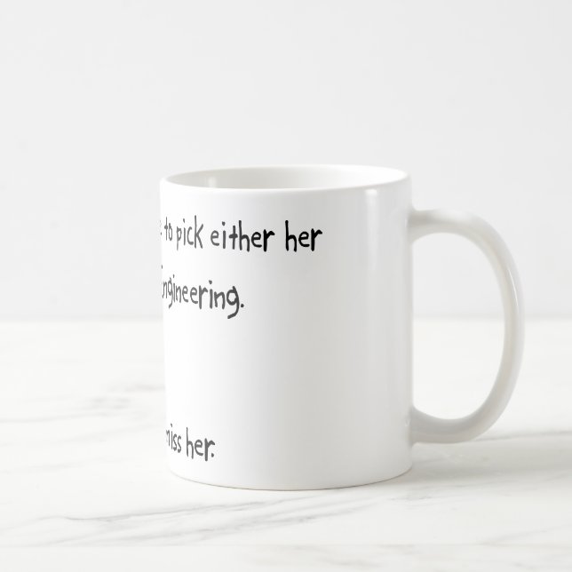Mug Amie de sélection ou ingénierie aérospatiale (Droite)