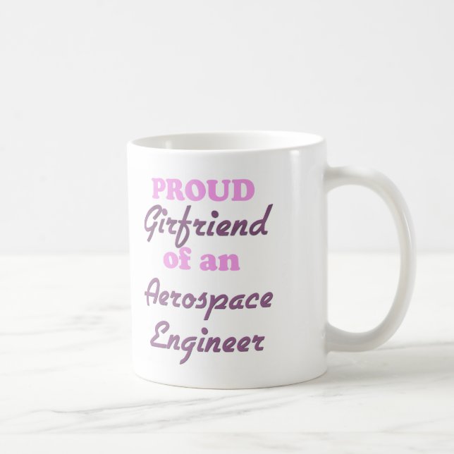 Mug Amie fière d'un ingénieur aérospatial (Droite)