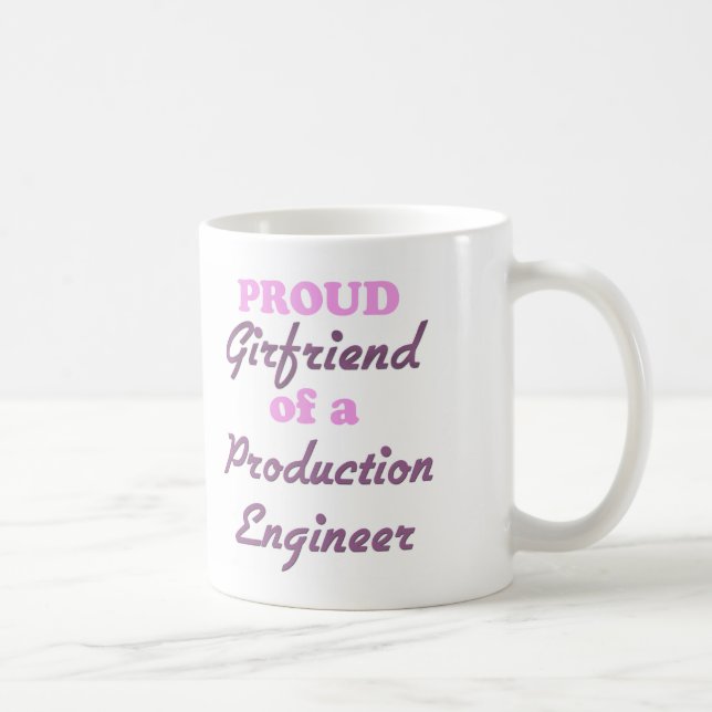 Mug Amie fière d'un ingénieur de production (Droite)