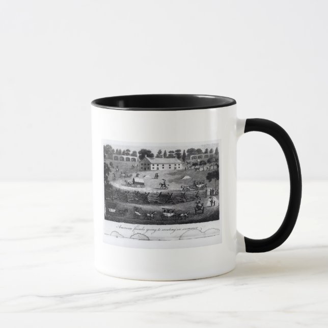 Mug Amis américains allant à se réunir en été (Droite)