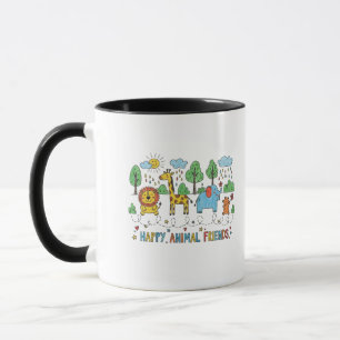 Mug Amis Animaux Heureux