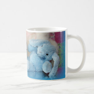 Mug Amis blancs mignons de chiot et de lapin de Pâque