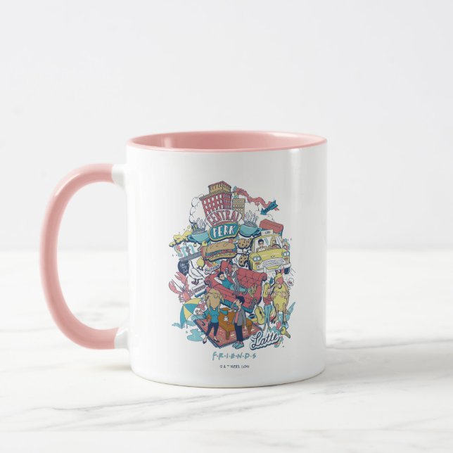 Mug AMIS™ | Collage de dessin (Gauche)