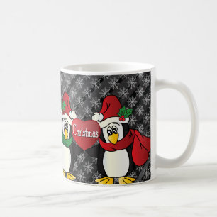 Mug Amis de pingouin de Joyeux Noël