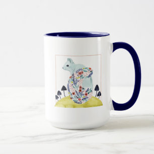 Mug Amis d'écureuil d'art populaire de la clémentine  