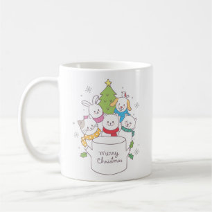 Mug Amis des animaux de Noël mignons   Fêtes de Noël