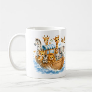 Mug Amis des animaux mignons dans un bateau T-shirt po