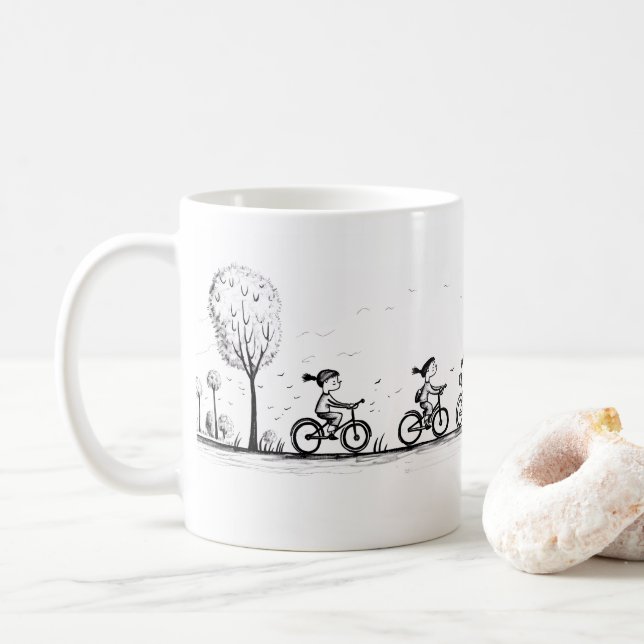 Mug Amis Et Vélo (Avec donut)