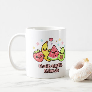 Mug Amis Fruit-tastiques – Création de fruits kawaii m