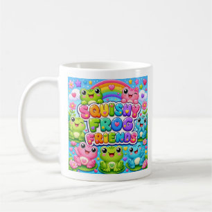 Mug Amis Grenouilles Douces Kawaii Arc-en-ciel