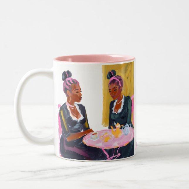 Mug Amitié à la Table Rose (Gauche)
