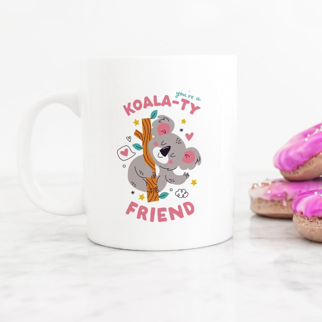 Mug Amitié Cute Koala Saint Valentin (cute koala bear kid's best friend Valentine's Day mug)