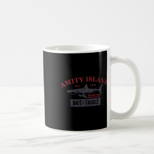 Mug Amity Island It Et S'Attaquer À La Pêche Rétro (Droite)