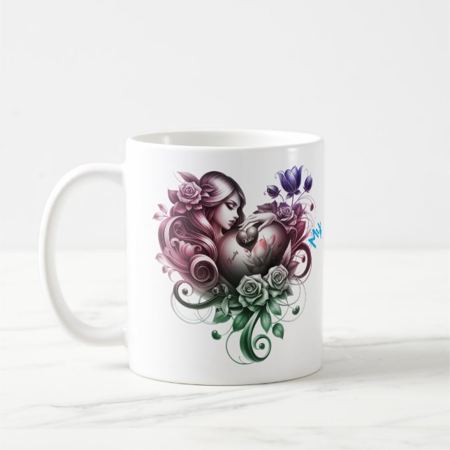 Mug Amor incondicional en una  (Gauche)
