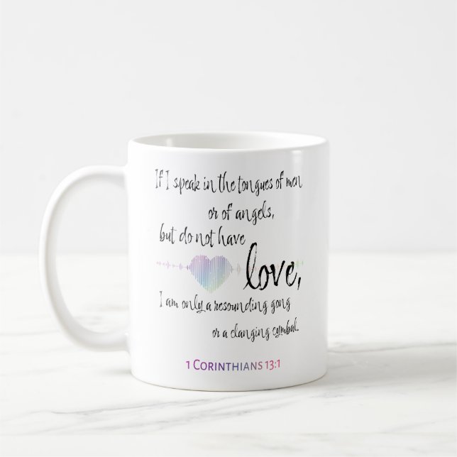 Mug Amour 1 Corinthiens 13:1 (Gauche)