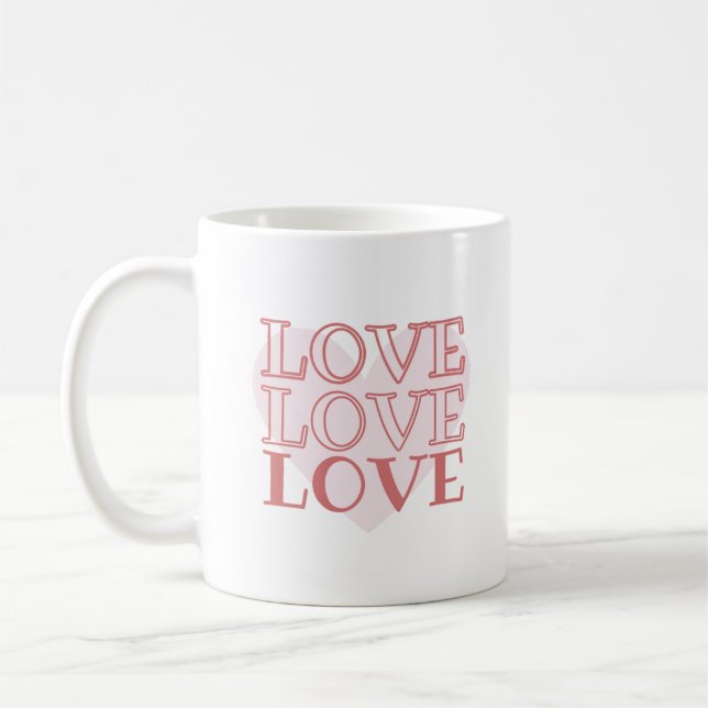 Mug Amour Amour Amour - Romantique (Gauche)