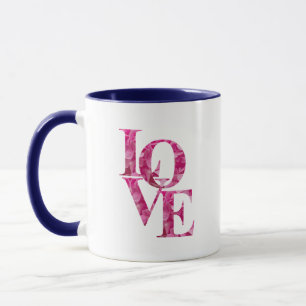Mug AMOUR amusant au printemps rose Hydrangea Flower L
