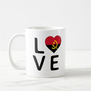 Mug Amour - Angola Drapeau