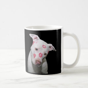 Mug Amour blanc de chiot, scellé avec des baisers de