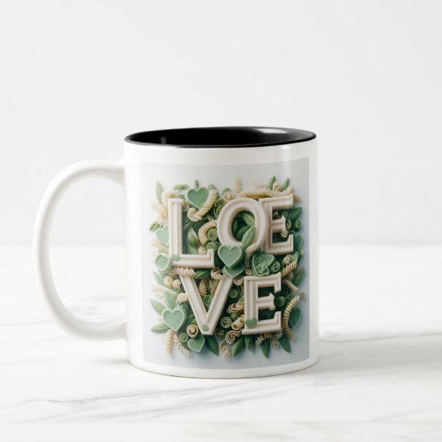 Mug Amour branché /Mug café (Gauche)