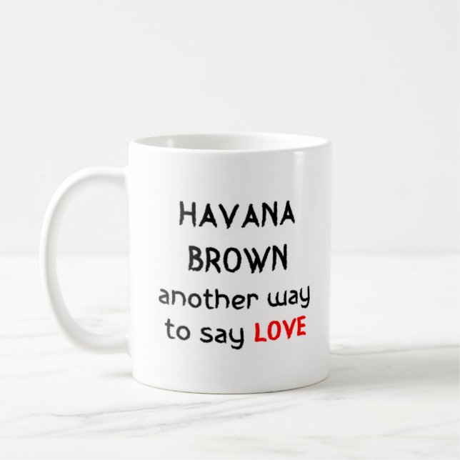 Mug amour brun havana (Gauche)