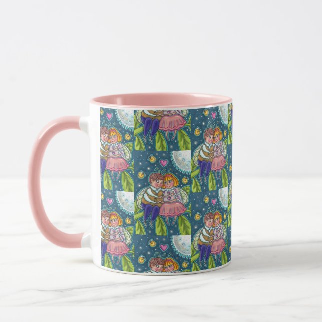 MUG AMOUR BUGS, FLIX & PLEINE LUNE, CUTE VALENTINE (Gauche)