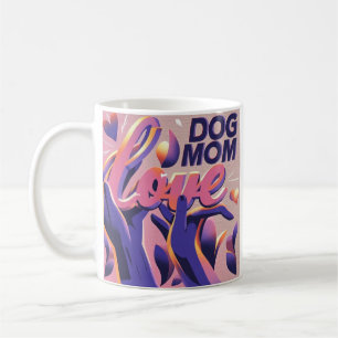 Mug Amour Chien maman rose pourpre