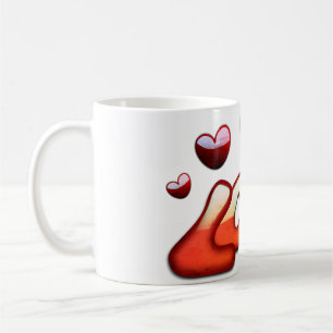 Mug amour, coeur, fête de la Saint-Valentin
