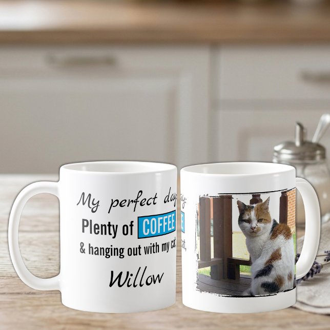 Mug Amour d'animal chat chien café bleu (Créateur téléchargé)
