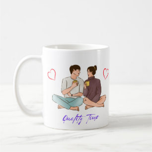 Mug Amour dans chaque sip, temps de qualité, photo en