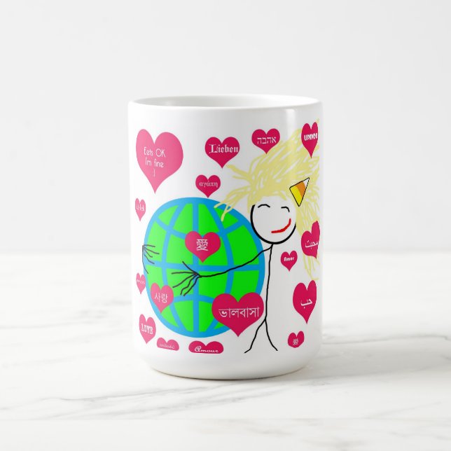 Mug Amour dans toute langue (Centre)