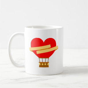 Mug Amour de ballon en forme de cœur