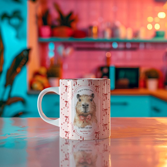 Mug Amour de capybara : Pas de faux Saint-Valentin (Créateur téléchargé)