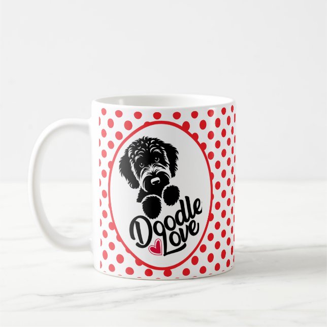 Mug Amour de chien Doodle (Gauche)