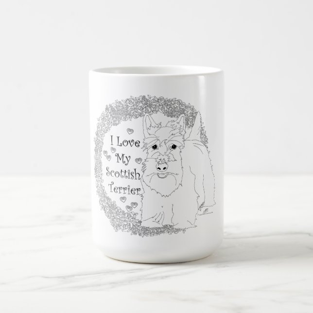 Mug Amour de chien écossais (Centre)