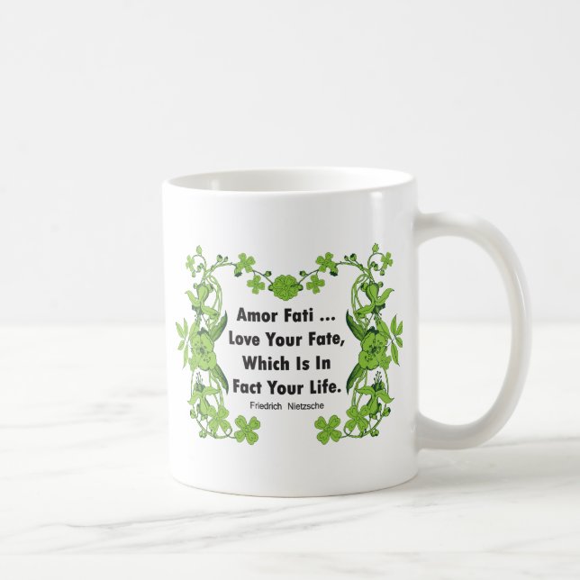 Mug Amour de citation de Nietzsche votre destin… (Droite)