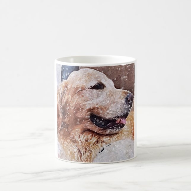 Mug Amour de golden retriever (Centre)