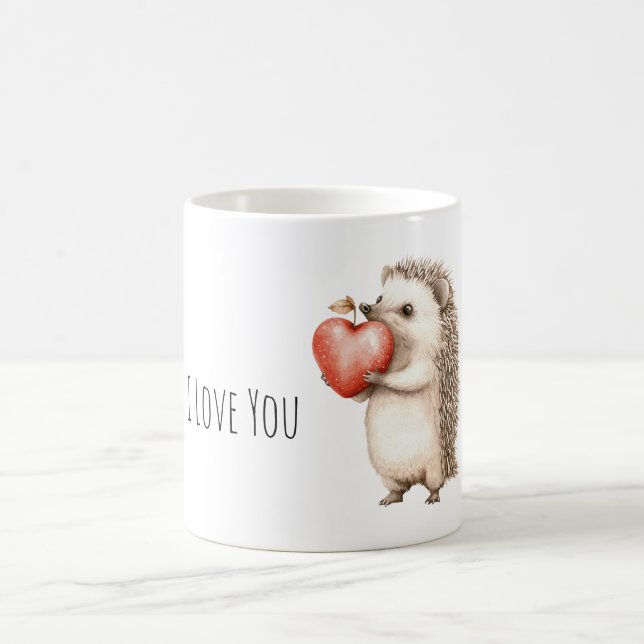 Mug Amour de Hérisson Doux Cœur (Centre)