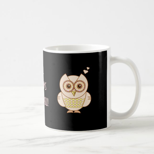 Mug Amour de hibou (Droite)
