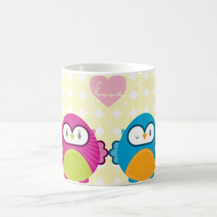 Mug AMOUR DE HIBOU : : fille intelligente + garçon