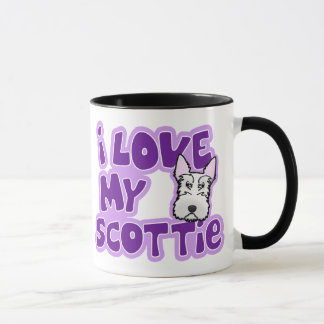 Mug Amour de Kawaii I mon Scottie blanc