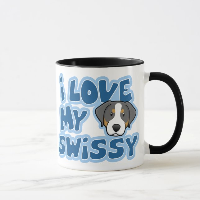 Mug Amour de Kawaii I mon Swissy (Droite)
