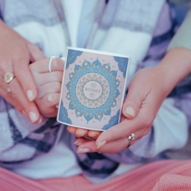 Mug Amour de la mère Mandala Mod Floral (Créateur téléchargé)